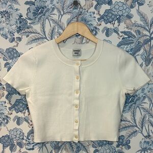 Sunday Best Ivory Short-Sleeve Cardigan